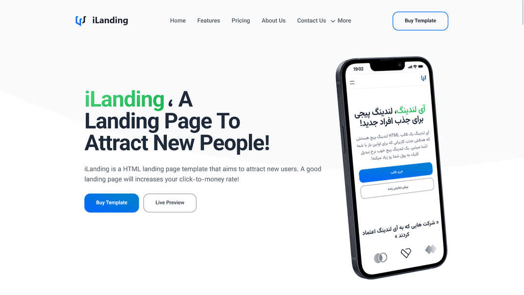 iLanding HTML Template